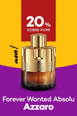Novo Forever Wanted Absolu da marca Azzaro  com destaque promocional de at&eacute; 20% obre pre&ccedil;o de Venda ao P&uacute;blico Recomendado